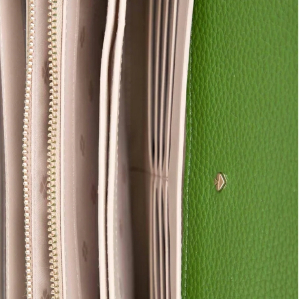 KATE SPADE ♠️ NEW YORK LINK LEATHER CROSSBODY BAG 💚 ( GREEN ) ..... - Picture 3 of 16
